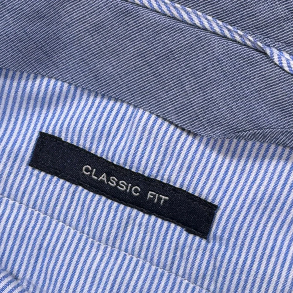 J.Crew Pants Mens 36x30 Blue Seersucker Classic Fit Cotton Chino Trousers